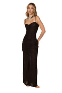 Vestido Largo Isola Mesh Deep Tides - 9718 - Kibys