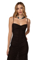 Vestido Largo Isola Mesh Deep Tides - 9718 - Kibys