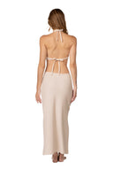 Vestido Largo Ixora Knit Pink Latitudes - 9733 - Kibys