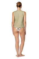 Crop Top Dafne Vest Green Dreams - 9749 - Kibys