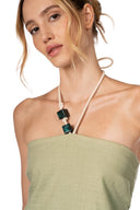 Vestido Largo Ankara Green Dreams - 9751 - Kibys