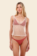 Crop Top Ivory Malla Perla Krewel - A03298 - Malai