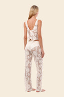 Crop Top Ivory Crochet Krewel - A03343 - Malai