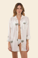Camisa Ivory Summer Palms Vera - A25369 - Malai