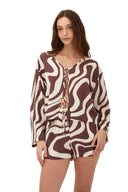 Camisa Chocolateswirl Luster - A71292 - Malai