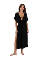 Kimono Black Serena Girasol - A96001 - Malai