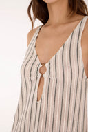 Vestido Largo Ocean Stripes Ring Reef - C104394 - Malai