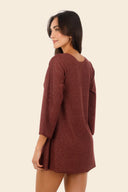 Vestido Corto Textured Barn Red Apogeo - C110339 - Malai