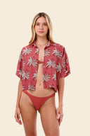 Camisa Tropical Wine Stella - C116318 - Malai
