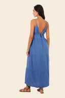 Vestido Largo Sunny Blue Alhena - C118226 - Malai