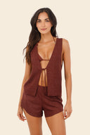 Short Textured Barn Red Cove - C132339 - Malai