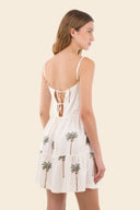Vestido Corto Ivory Summer Palms Utopia - C141369 - Malai