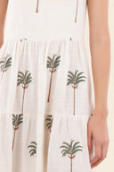 Vestido Corto Ivory Summer Palms Utopia - C141369 - Malai