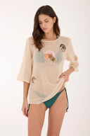 Camisa Ivory Malla Mar Palmar - C166263 - Malai
