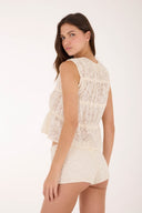 Crop Top Salt Flower Soft Lace - C173402 - Malai