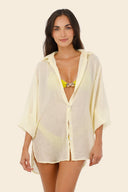 Camisa Botones Buttercream Akumal - C18358 - Malai
