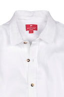 Camisa Lino Manga Larga De Hombre - Blanca - Redflag