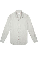 Camisa Lino Manga Larga De Hombre - Humo - Redflag