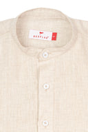Camisa De Hombre Lino Manga Larga Neru - Blanca - Redflag