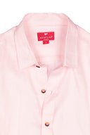 Camisa Lino Manga Larga De Hombre - Rosada - Redflag