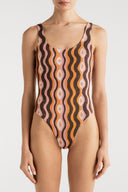 Enterizo Vivi Star Waves Orange - 2368OF - Encantadore