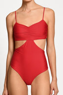 Enterizo Trikini Flavia Red - 2646O - Encantadore