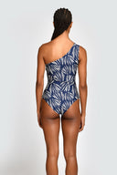 Enterizo Un Hombro Vita Navy Shells Full - 2804OF - Encantadore