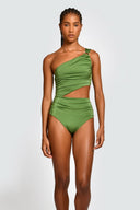 Enterizo Un Hombro Diana Aros Green Full - 2829OF - Encantadore