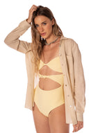 Enterizo Trikini Alida Butter Yellow - 94853 - Kibys