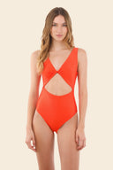 Enterizo Tangerine Rib Twix - O29372 - Malai