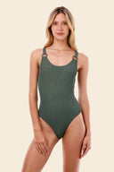 Enterizo Textured Serenity Green Tag - O40340 - Malai