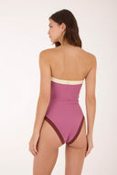 Enterizo Strapless Berry Color Blend Lunaria - O41389 - Malai