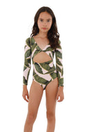 Shadow Play Kid Twixi Girl's Long Sleeve Jumpsuit - K34213 - Malai