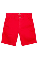 Bermuda Algodón Hombre - Roja - Redflag