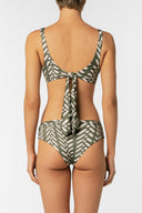 Bikini Top Bralette Sofia Green Linee - 2448T - Encantadore