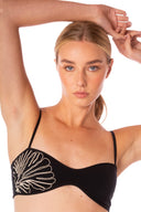 Bikini Top Strapless Helen Sunny Black Reef - 93886 - Kibys