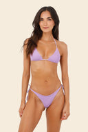 Bikini Panty Amarre Laterales Textured Wave Flowing Orchid Dolly - B02185 - Malai