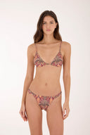 Bikini Top Triángulo Sunset Oasis Goldstitch Cleo - T100388 - Malai