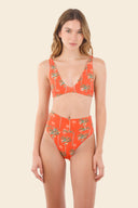Bikini Top Bralette Summer Palms Zoe - T103364 - Malai