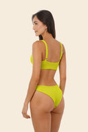 Bikini Panty Básico Textured Wave Earthy Green Neo Paramount - B21266 - Malai