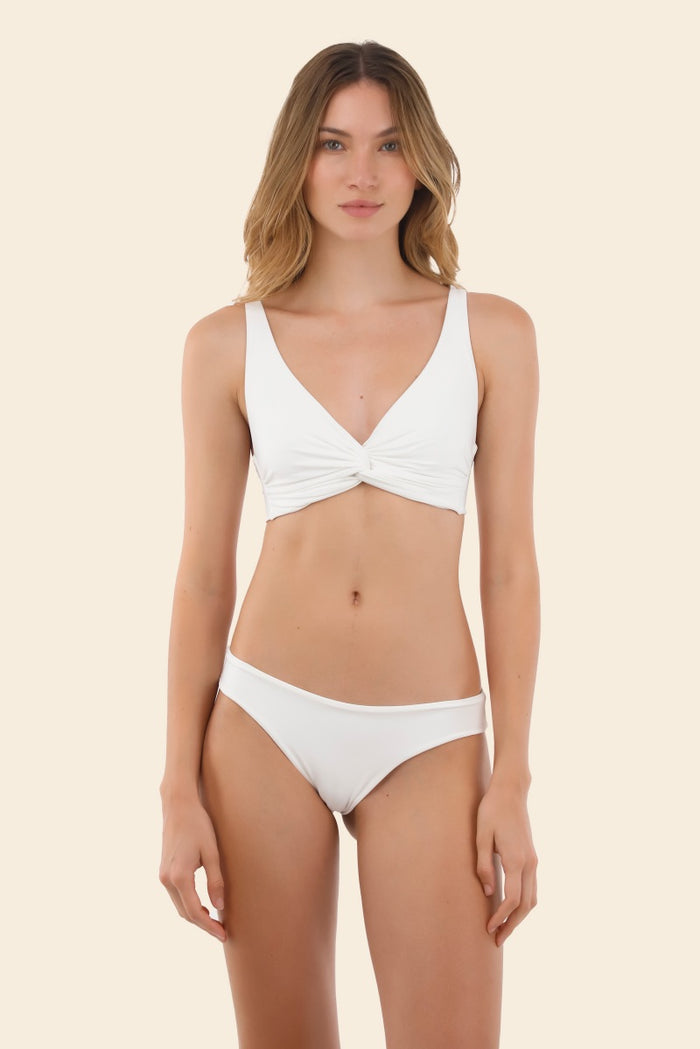 Bikini Top Bralette White Knotty - T81002 - Malai
