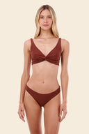 Bikini Top Bralette Barn Red Knotty - T81320 - Malai