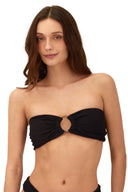 Bikini Top Textured Wave Cast Bandeau - T93156 - Malai