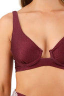 Bikini Top Varilla Oceanía Vino - OCE301 - Milonga