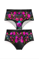 Panty Clavel Negro Cachetero Alto - Ropa Interior - Fidelina